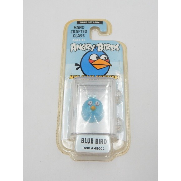 Angry Birds Hand Crafted Glass Sculpture Blue Bird Mini Figure Limited Edition - Picture 2 of 6